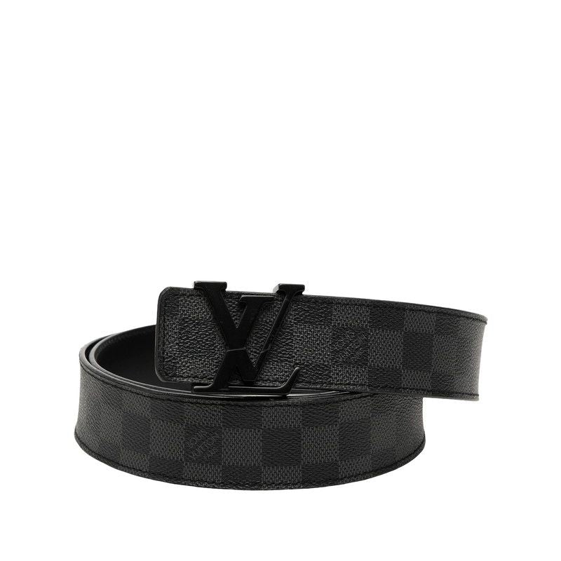 Louis Vuitton Damier Graphite Ceinture Initial 110 44 Black Gray Leather 1- Belt