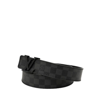 Louis Vuitton Damier Graphite Ceinture Initial 110 44 Black Gray Leather 1- Belt — view 2