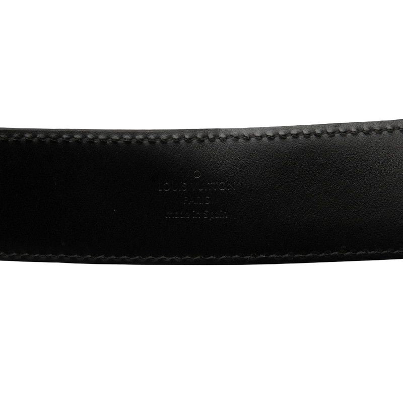 Louis Vuitton Damier Graphite Ceinture Initial 110 44 Black Gray Leather 1- Belt — view 5