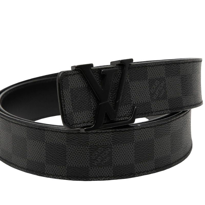 Louis Vuitton Damier Graphite Ceinture Initial 110 44 Black Gray Leather 1- Belt — view 4