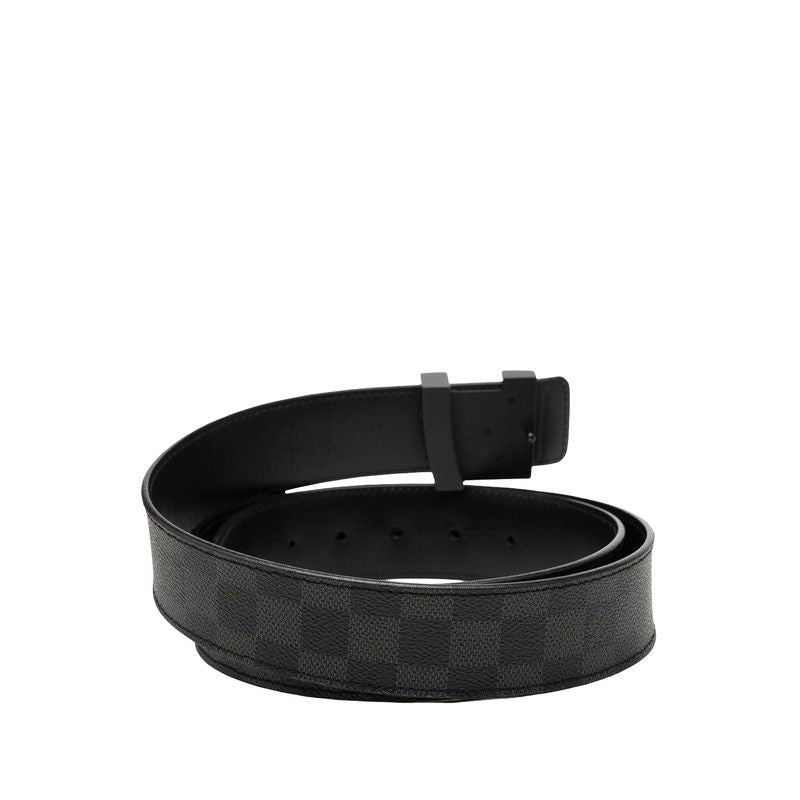 Louis Vuitton Damier Graphite Ceinture Initial 110 44 Black Gray Leather 1- Belt — view 3