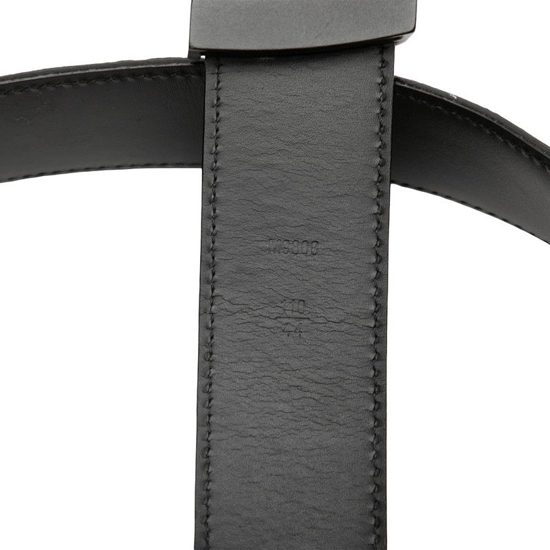 Louis Vuitton Damier Graphite Ceinture Initial 110 44 Black Gray Leather 1- Belt — view 6
