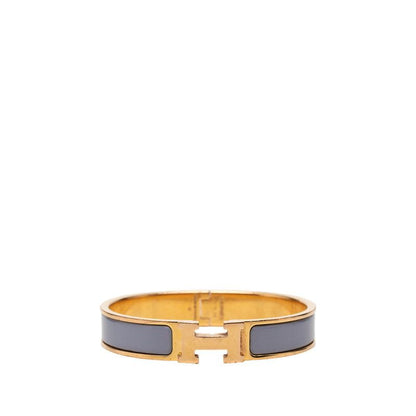 Hermes Click PM Bracelet Gold Light Purple Plated Enamel