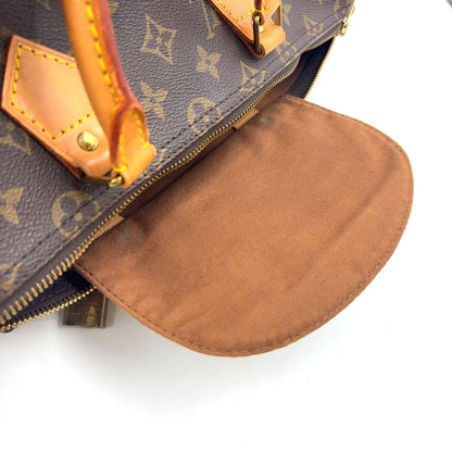 Louis Vuitton Speedy 35 Monogram Leather Brown Handbag Gold — view 7