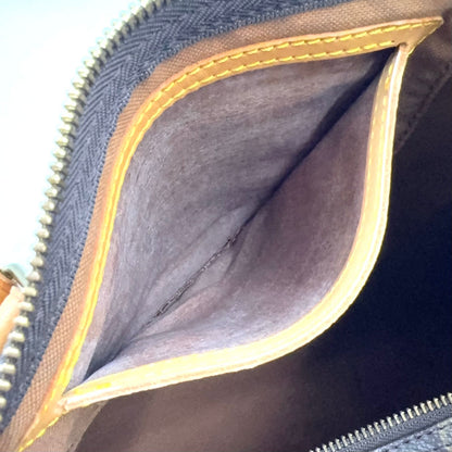 Louis Vuitton Speedy 35 Monogram Leather Brown Handbag Gold — view 6