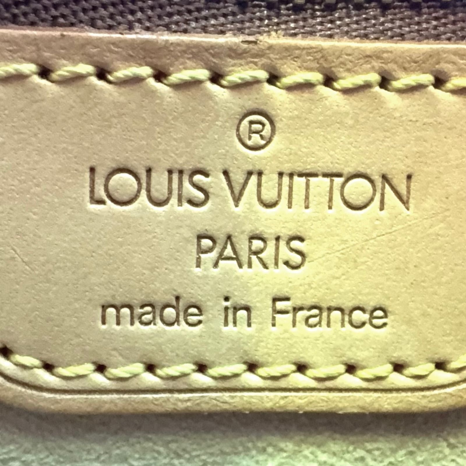 Louis Vuitton Looping MM Monogram Leather Brown Handbag Gold — view 4