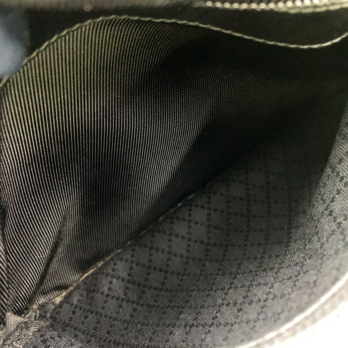 Gucci Bamboo 2-Way Shoulder Nylon Black Handbag Silver — view 7