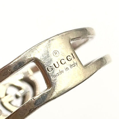 Gucci Interlocking Open Band Silver Ring — view 4