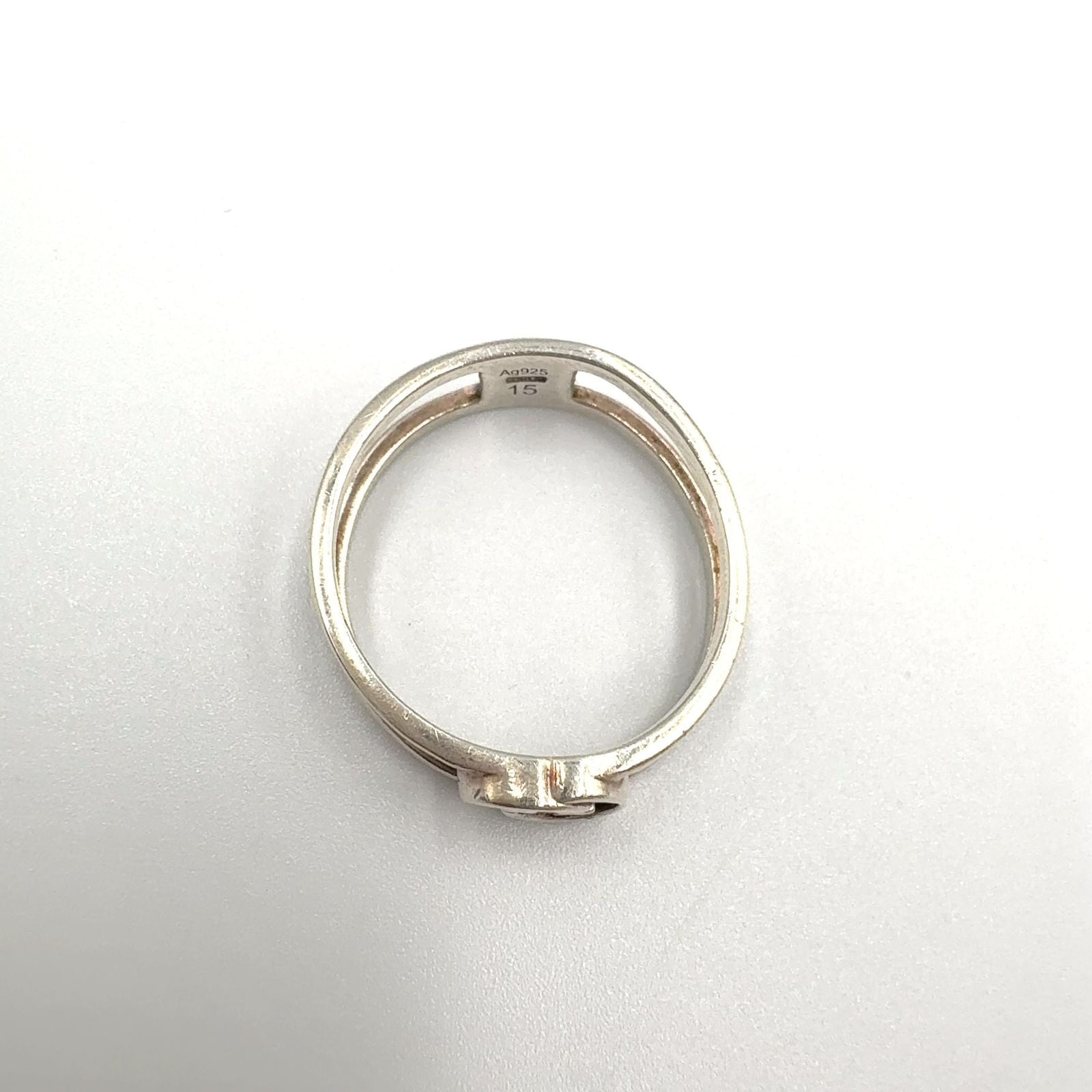 Gucci Interlocking Silver Ring — view 3
