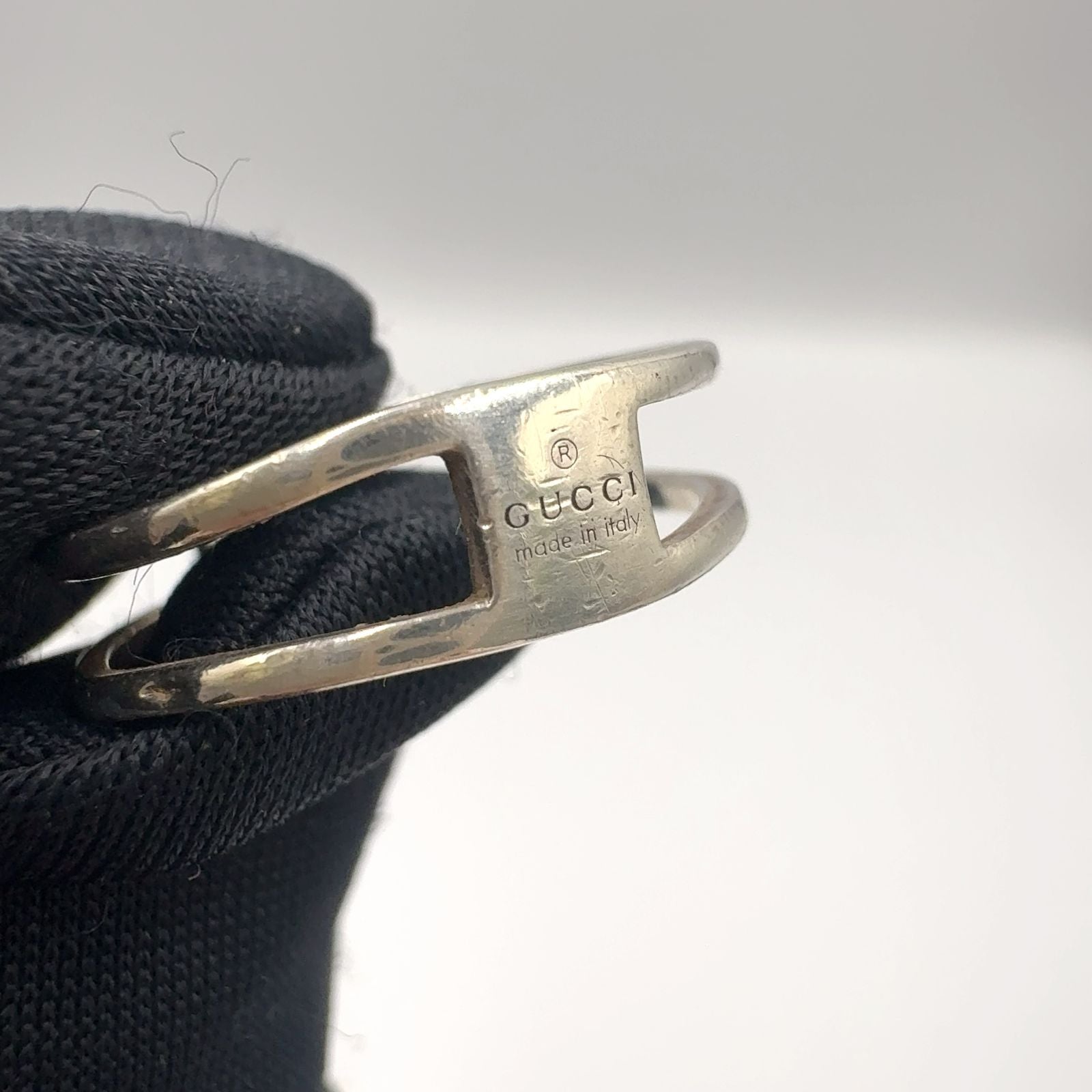 Gucci Interlocking Silver Ring — view 4