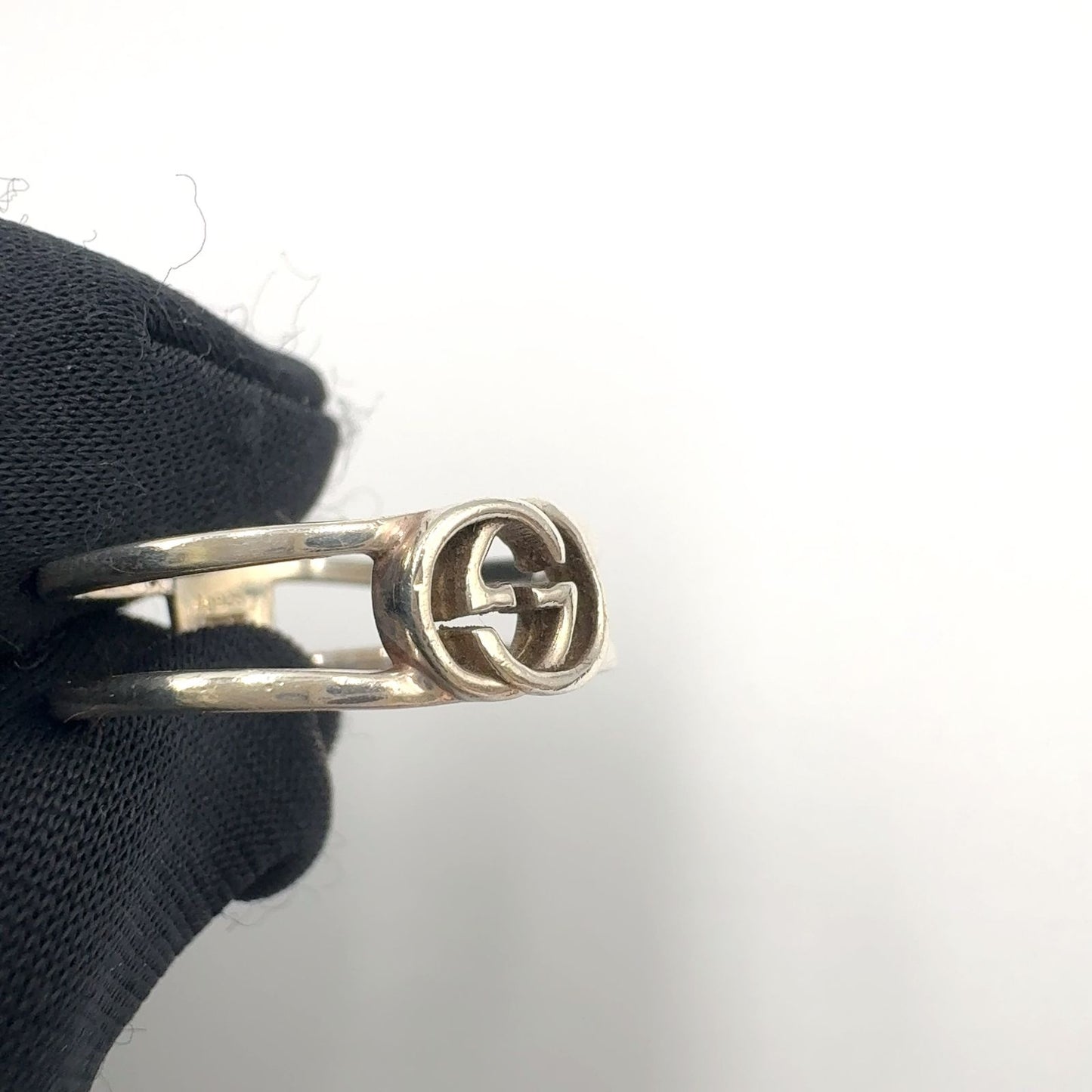 Gucci Interlocking Silver Ring — view 8
