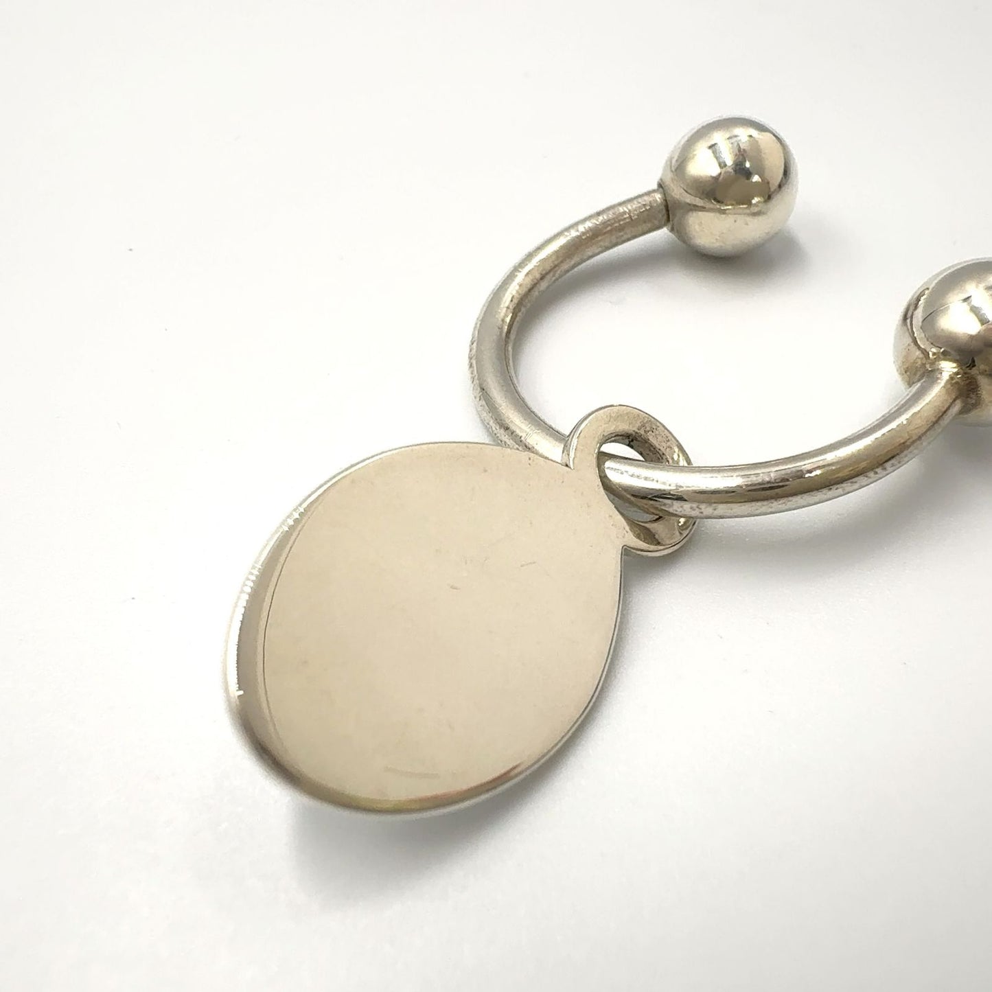 Tiffany & Co Return to Oval Silver Key Ring Key Holder — view 5
