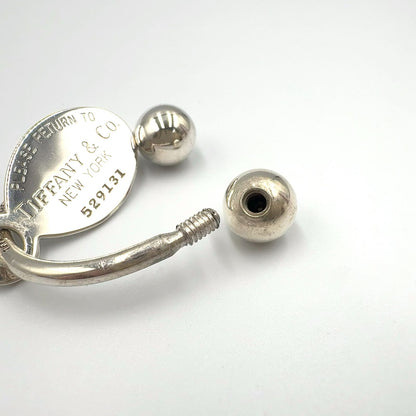 Tiffany & Co Return to Oval Silver Key Ring Key Holder — view 6