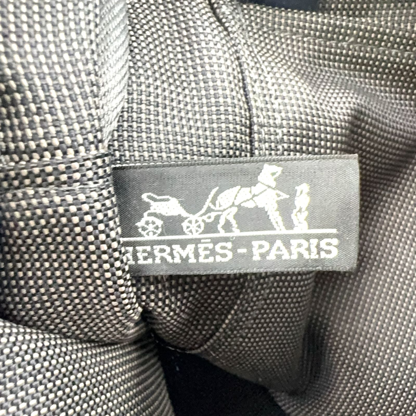 Hermes Her Line Tote MM Canvas Black Silver — view 4