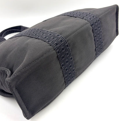 Hermes Her Line Tote MM Canvas Black Silver — view 9