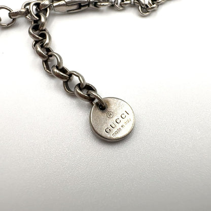 Gucci Interlocking Arabesque Silver Necklace — view 4