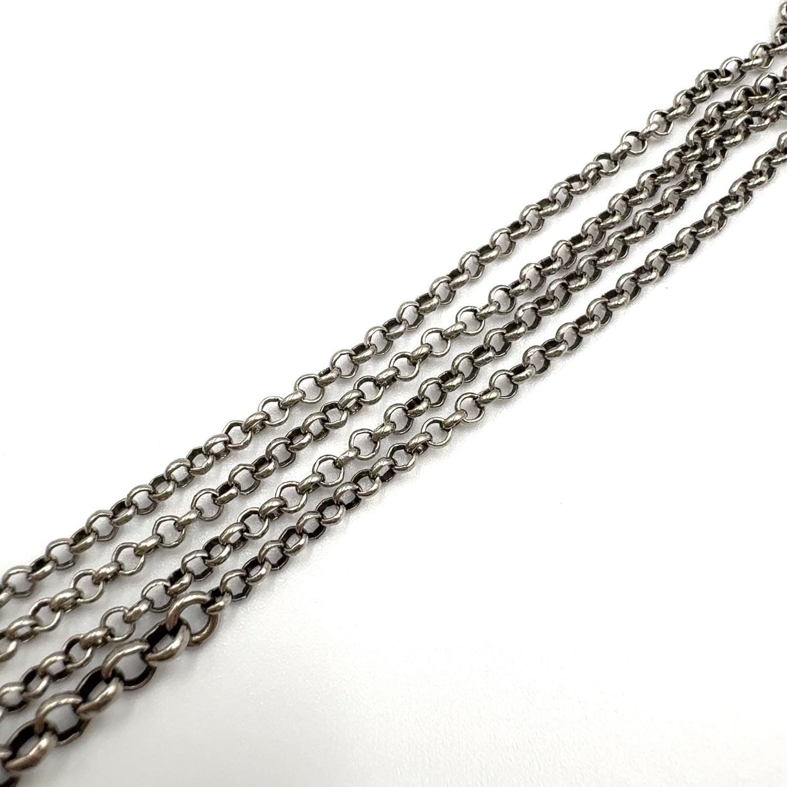 Gucci Interlocking Arabesque Silver Necklace — view 6