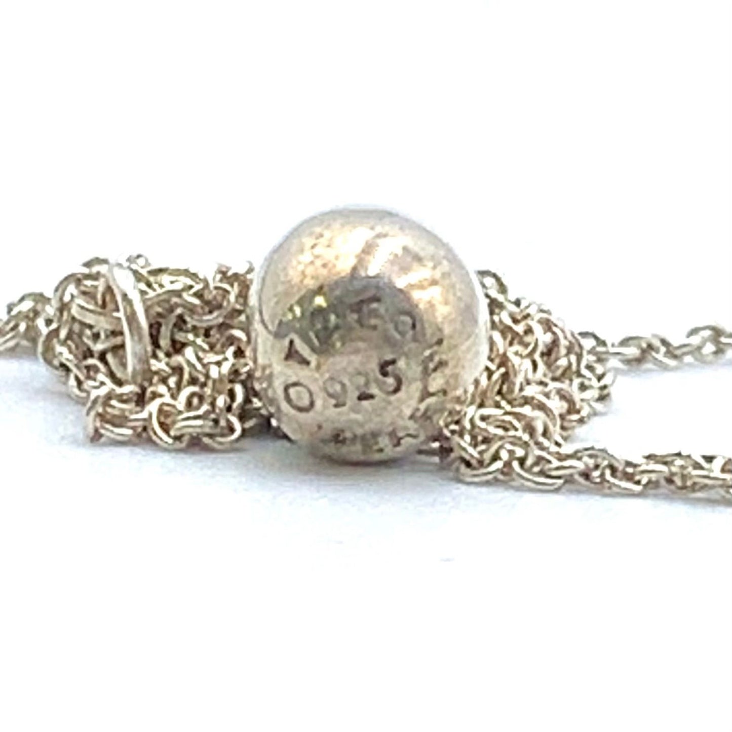 Tiffany & Co Teardrop Silver Necklace — view 9