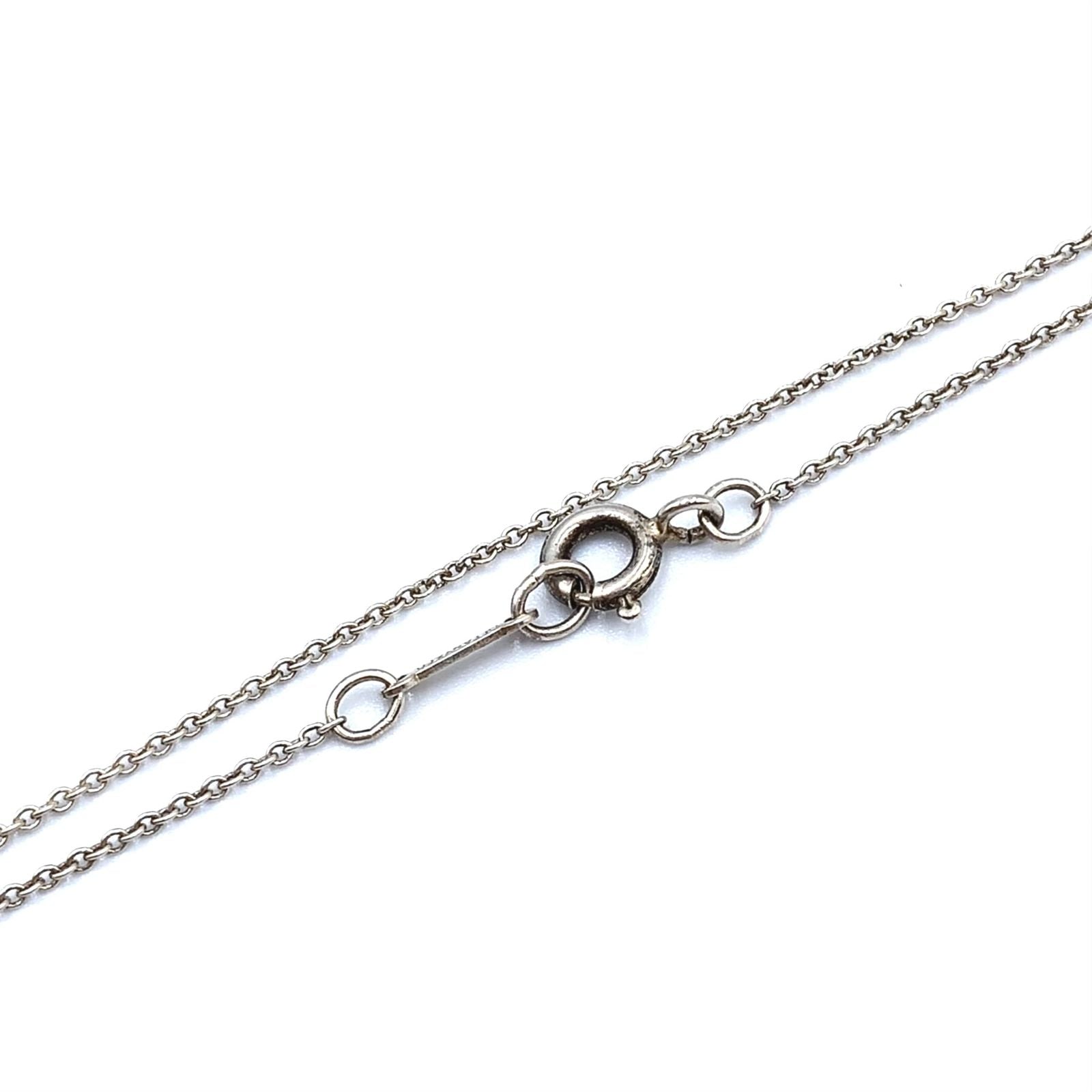 Tiffany & Co Teardrop Silver Necklace — view 8