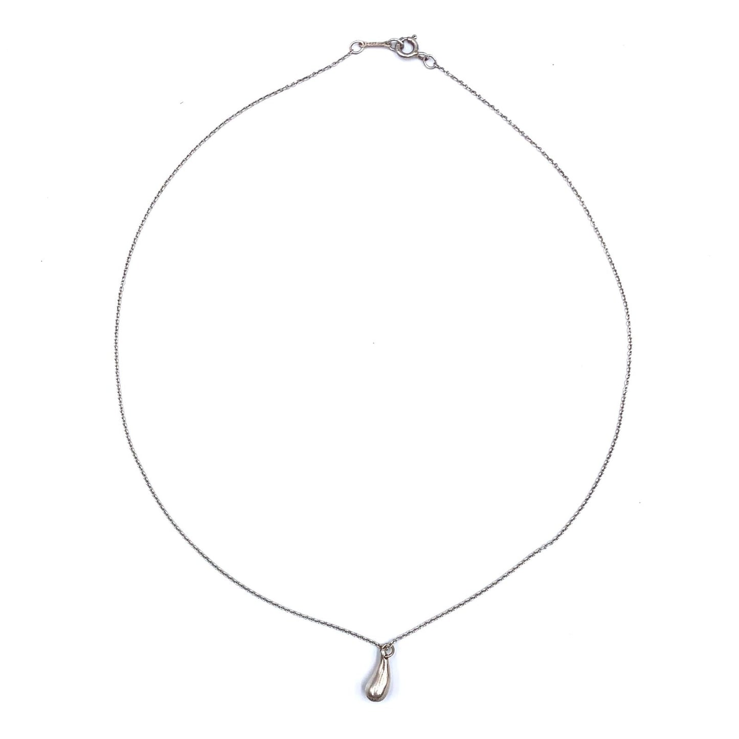 Tiffany & Co Teardrop Silver Necklace — view 3