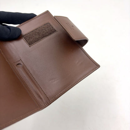 Gucci GG Canvas Leather Brown Notebook Cover Silver Agenda — view 9