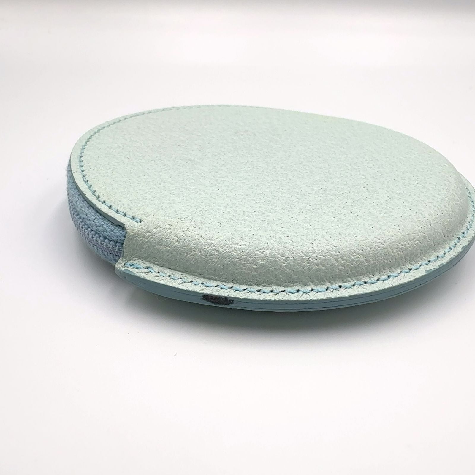 Bvlgari B-zero One Leather Light Blue Coin Case Silver — view 5