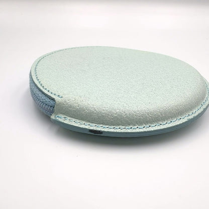 Bvlgari B-zero One Leather Light Blue Coin Case Silver — view 5