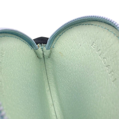 Bvlgari B-zero One Leather Light Blue Coin Case Silver — view 9