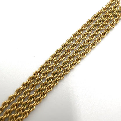 Dior CD Logo Round Gold Plated Necklace — view 6