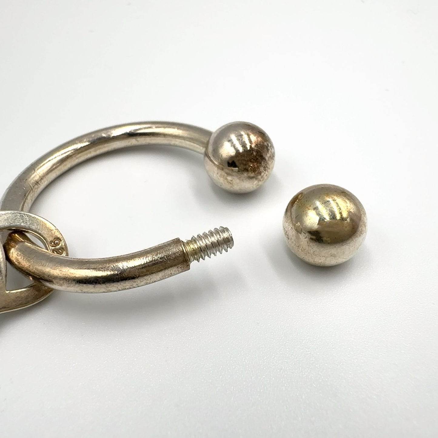 Tiffany & Co Return to Oval Silver Key Ring Key Holder — view 8