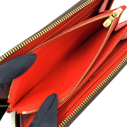 Louis Vuitton Portefeuille Clemence Monogram Rifd Compatible Piment Leather — view 5