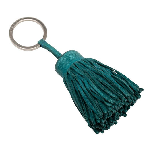 Hermes Carmen Bag Charm Key Holder Key Ring Green Agneau Milo