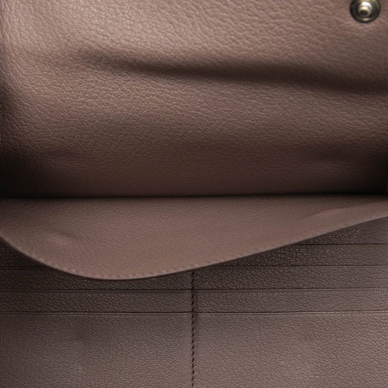 Hermes Kelly Wallet Gray Silver Chevre — view 5