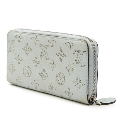 Louis Vuitton Monogram Mahina Zippy Wallet Light Blue Leather — view 2