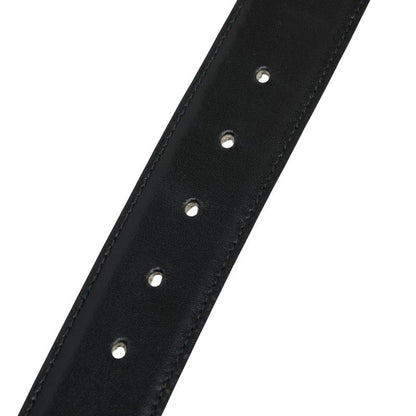 Celine Horse Carriage Vintage Motif Belt Black Brown Gold Leather Plated — view 7