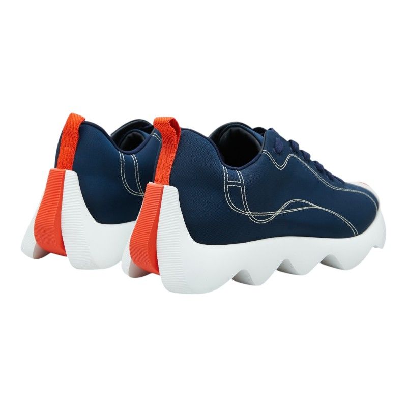 Hermes Envor 40 Navy White Suede Fabric 1- Sneaker — view 2