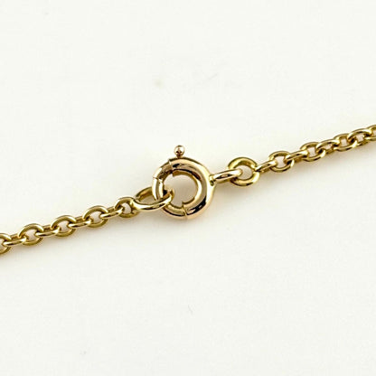 Van Cleef & Arpels Ribbon Motif Necklace YG Yellow Gold Pave Diamond Lapis — view 6