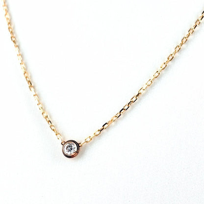 Cartier d'Amour Necklace PG Pink Gold Pendant Pave Diamond SM