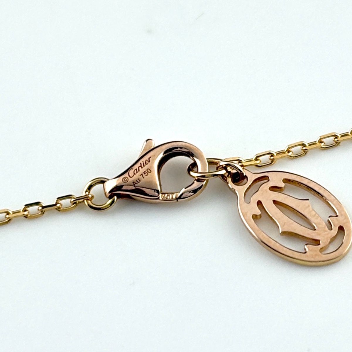 Cartier d'Amour Necklace PG Pink Gold Pendant Pave Diamond SM — view 5