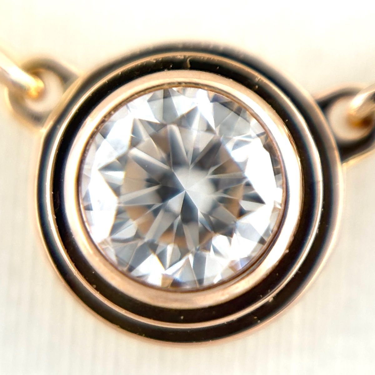 Cartier d'Amour Necklace PG Pink Gold Pendant Pave Diamond SM — view 2