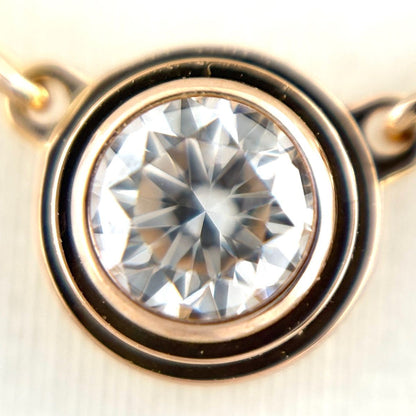 Cartier d'Amour Necklace PG Pink Gold Pendant Pave Diamond SM — view 2