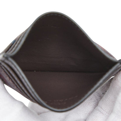 Dior Peter Doig Logo Card Case Brown Leather — view 7
