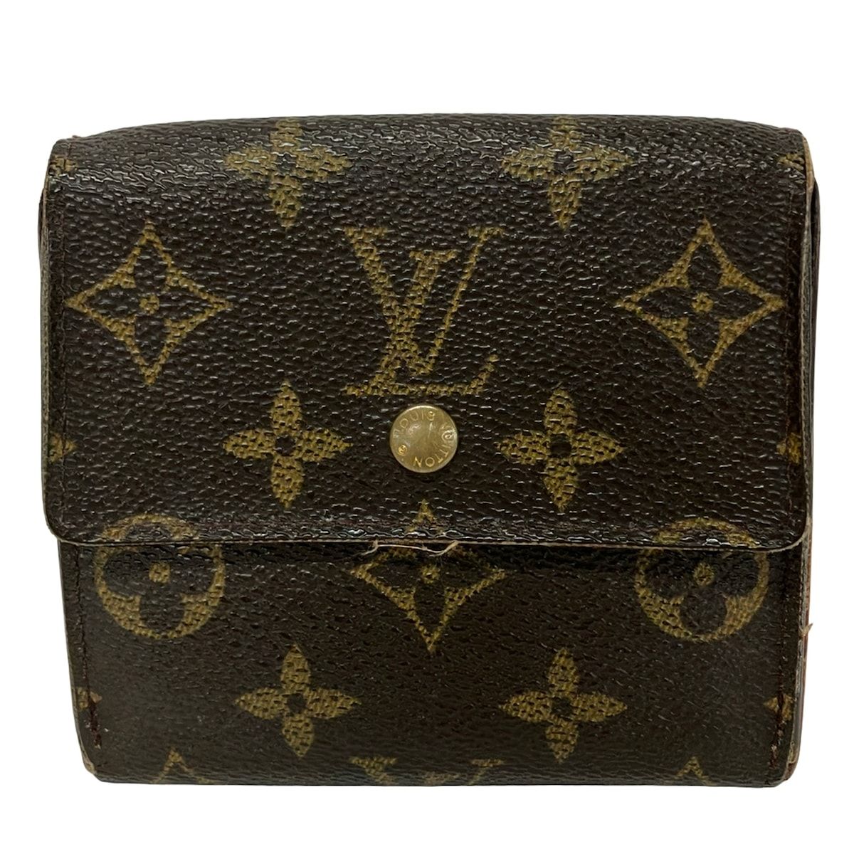 Louis Vuitton Hook Wallet Monogram Porte Monet Billets Cult Cles Leather