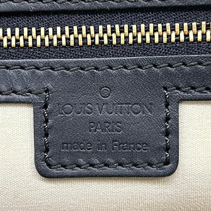 Louis Vuitton Handbag Monogram Mini Alma Long Blue Cotton Leather — view 9