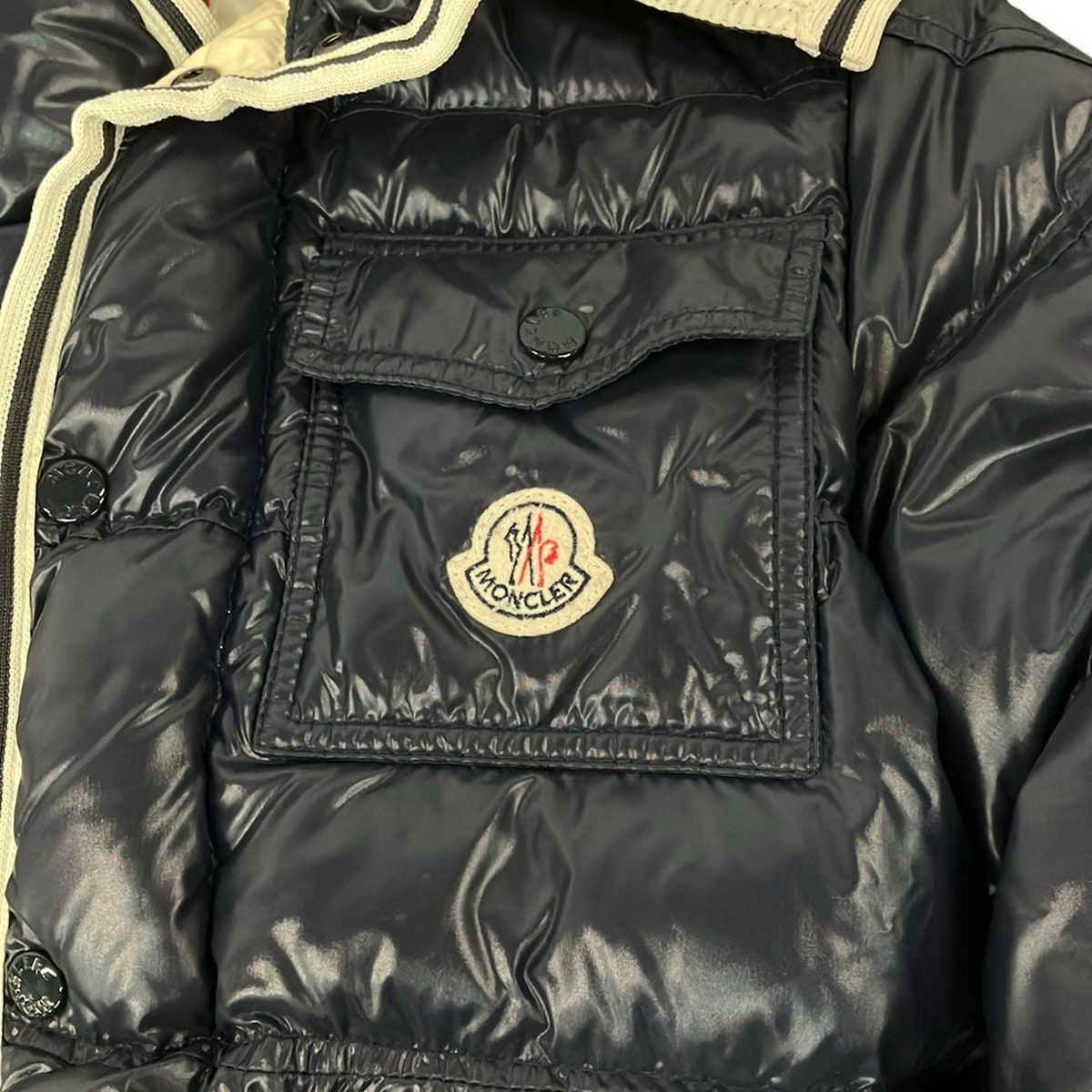 Moncler Down Jacket 0 XS Branson Navy Long Sleeve Winter — view 9