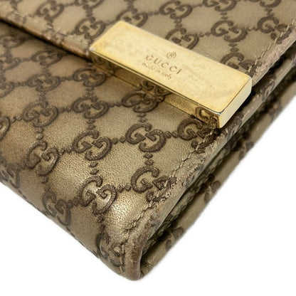 Gucci Wallet Micro Guccissima Gold Leather — view 9