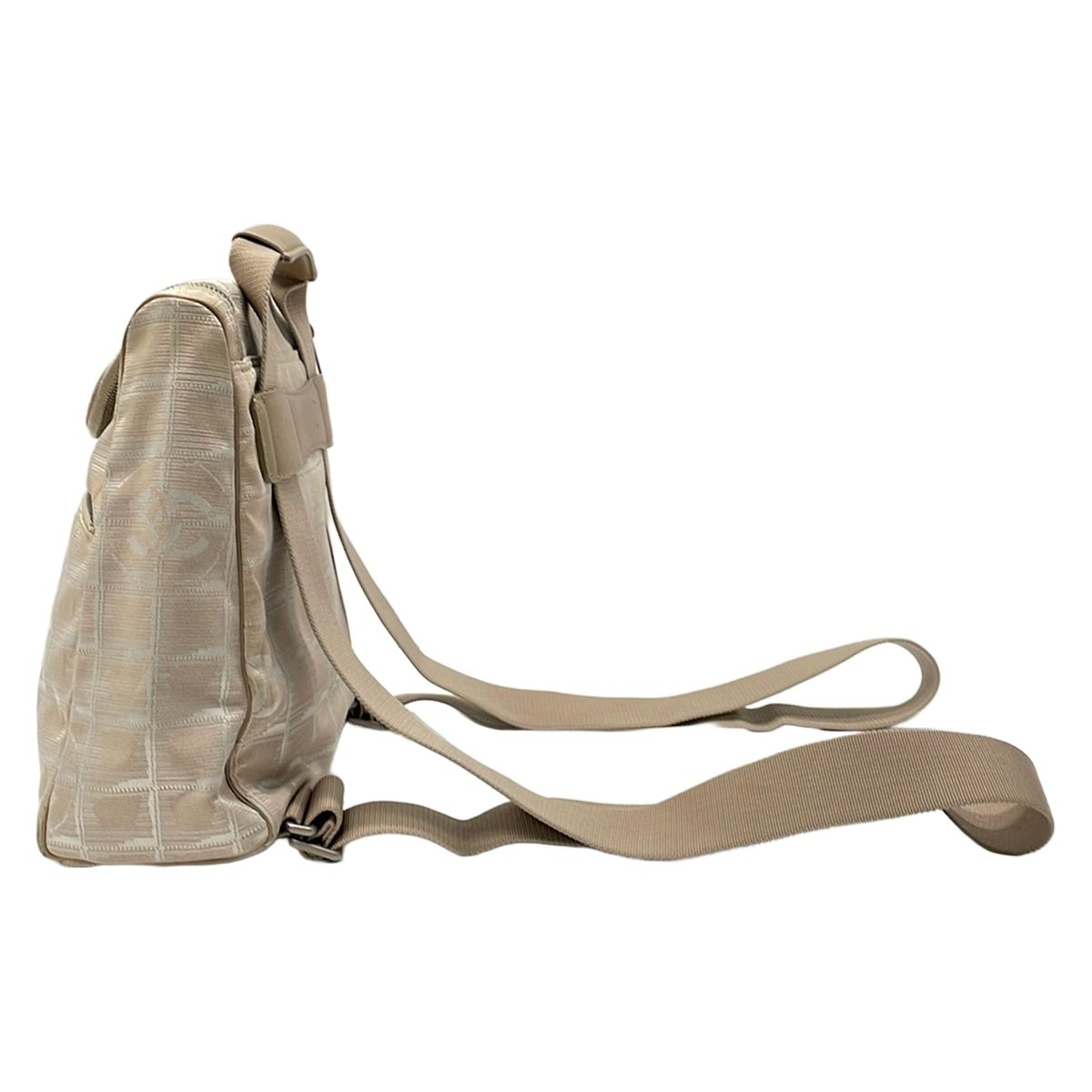 Chanel Backpack Sac New Travel Line Beige 2-Way Leather — view 2
