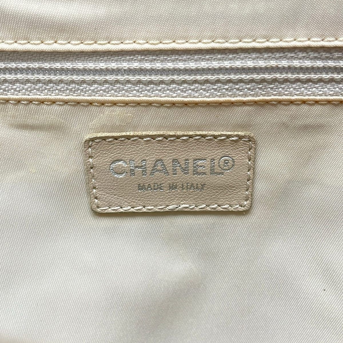 Chanel Backpack Sac New Travel Line Beige 2-Way Leather — view 8
