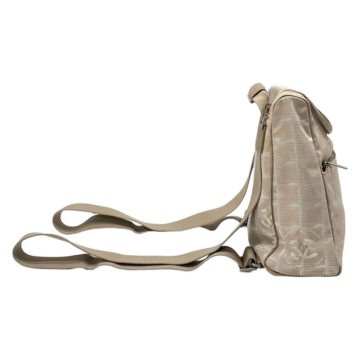 Chanel Backpack Sac New Travel Line Beige 2-Way Leather — view 4