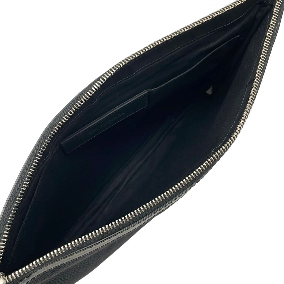Balenciaga Clutch Navy Clip M Black Leather — view 7